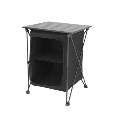 Table de Camping Pliable avec étagères de rangement