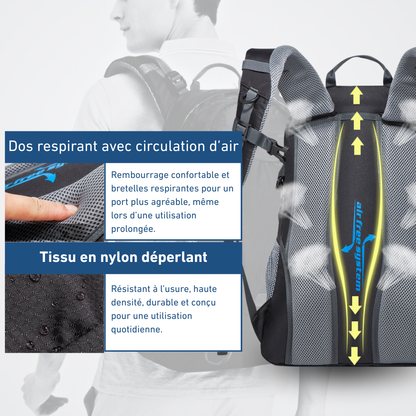 Sac à dos de randonnée multifonction noir