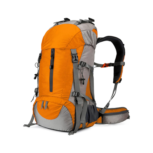 Sac À Dos de Randonnée 50L Orange  Multi Compartiments