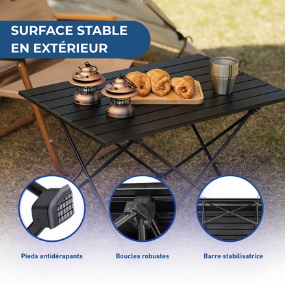Table de camping pliante légère et portable