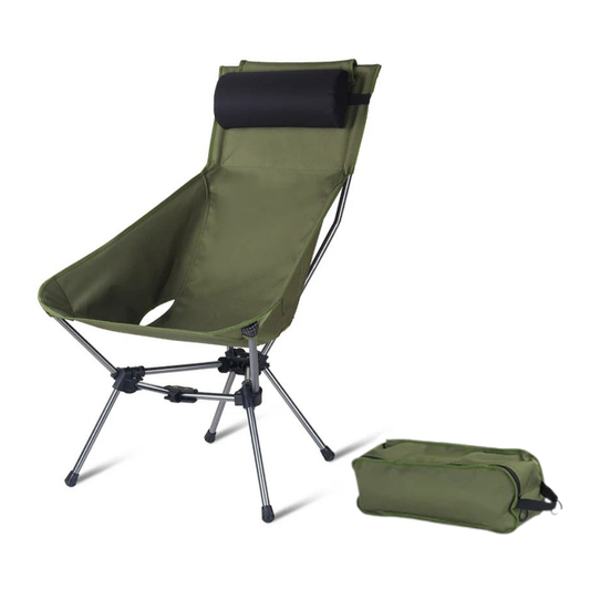 Chaise De Camping Pliante Avec Appui Tête