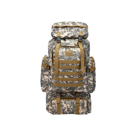 Sac à dos de randonnée camouflage grande capacité multi-compartiments