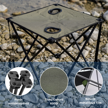 Table Camping Pliante Avec Porte Gobelet