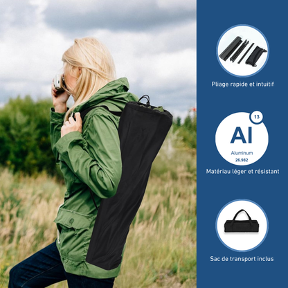 Table De Camping Pliante Aluminium Réglable en Hauteur