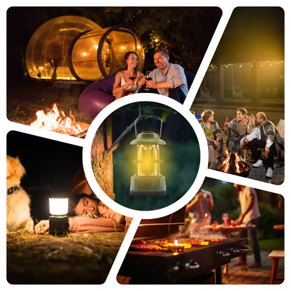 Lanterne de camping LED rechargeable avec lumière réglable