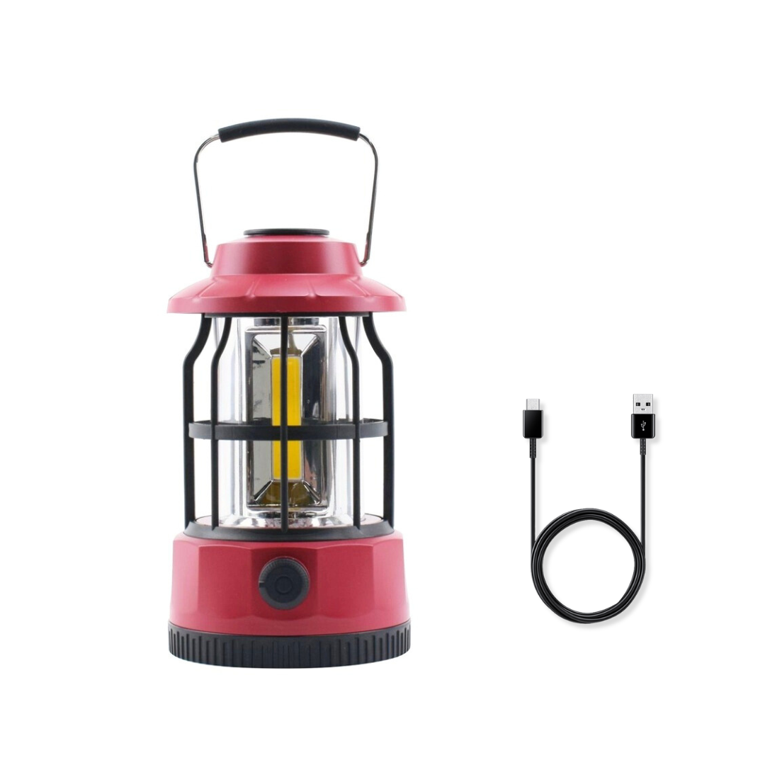 Lanterne de camping LED rechargeable avec lumière réglable