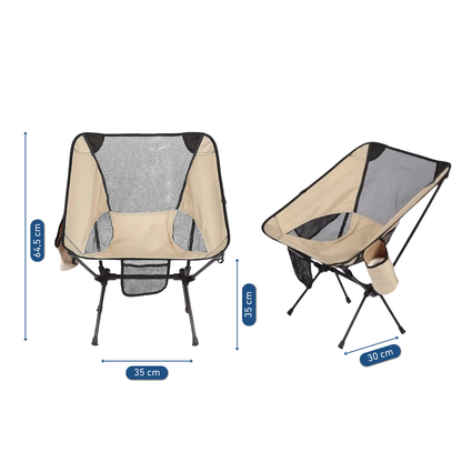 Chaise De Camping Pliante Ultralégère Avec Poches