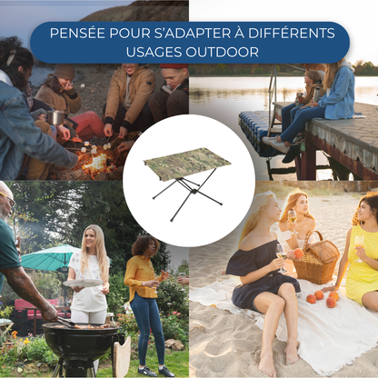 Table De Camping Pliante Tissu Camouflage