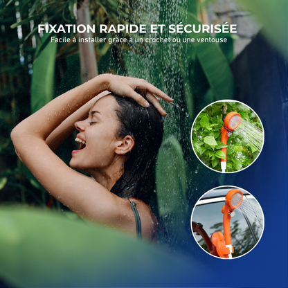 Pompe de Douche Portable Rechargeable avec Affichage Numérique