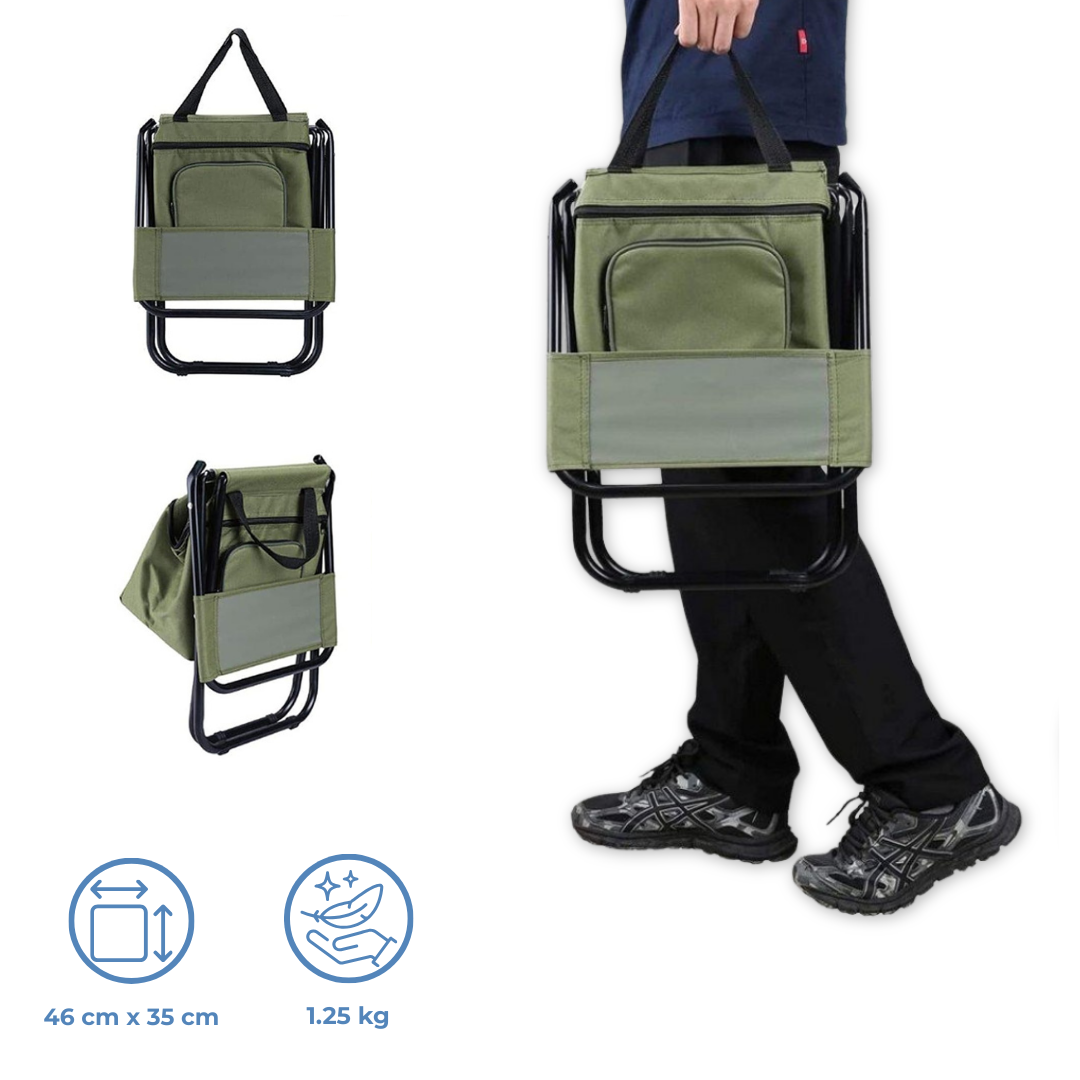 Chaise De Camping Pliante Avec Sac Isotherme