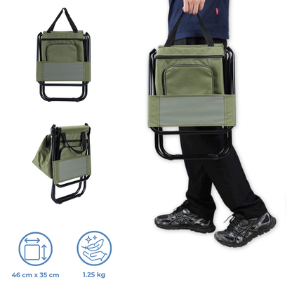 Chaise De Camping Pliante Avec Sac Isotherme