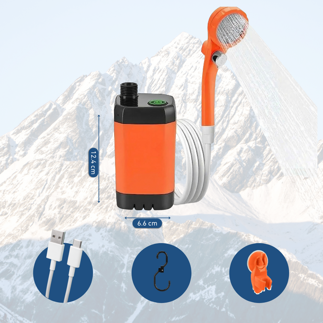 Pompe de Douche Portable Rechargeable avec Affichage Numérique