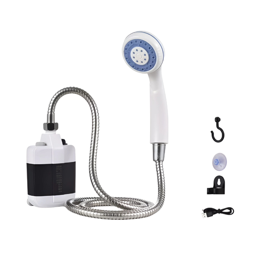 Pompe de douche portable avec fonction éclairage