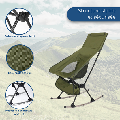 Chaise De Camping Bascule Pliante