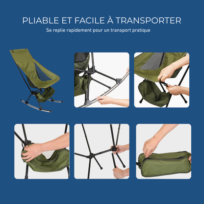 Chaise De Camping Bascule Pliante