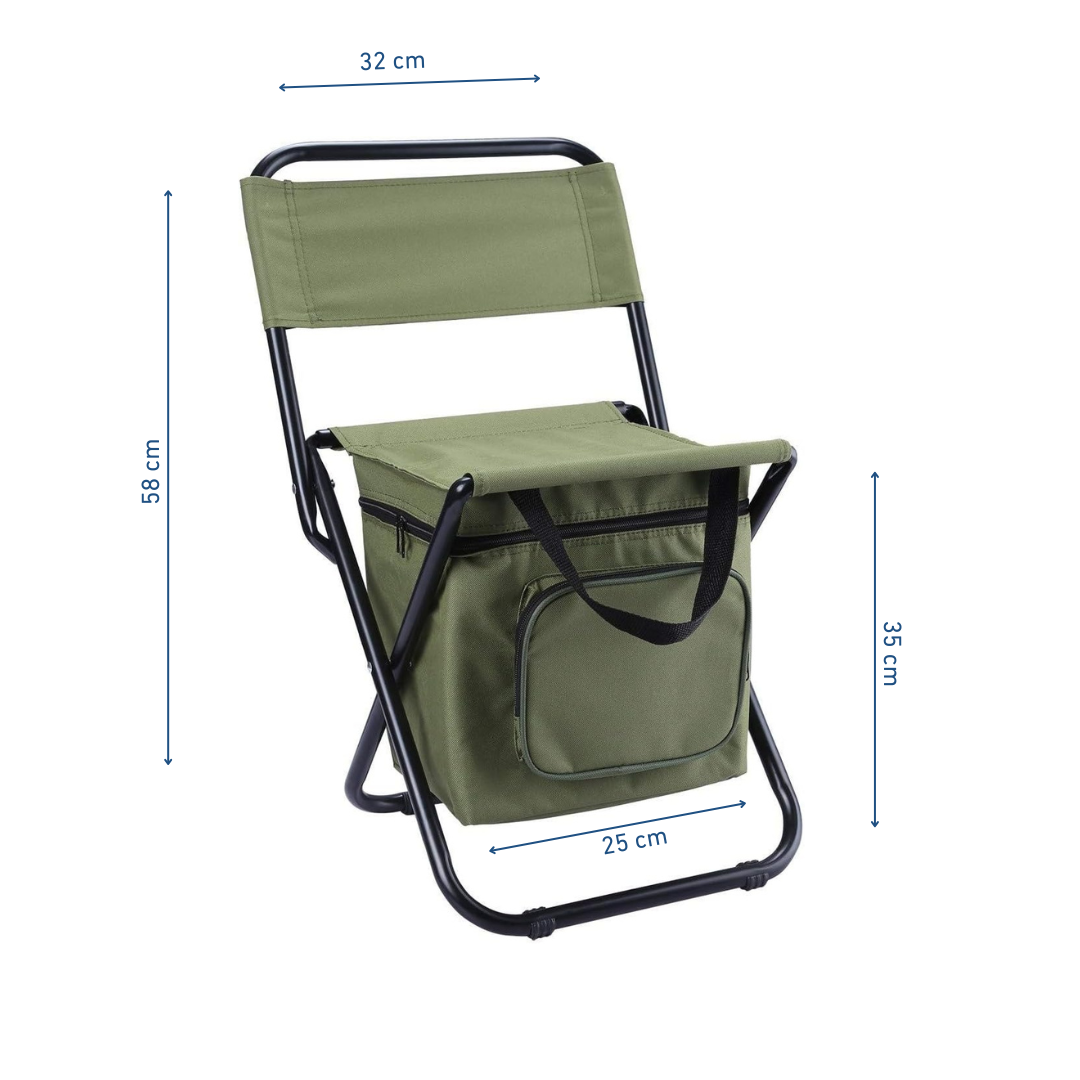 Chaise De Camping Pliante Avec Sac Isotherme