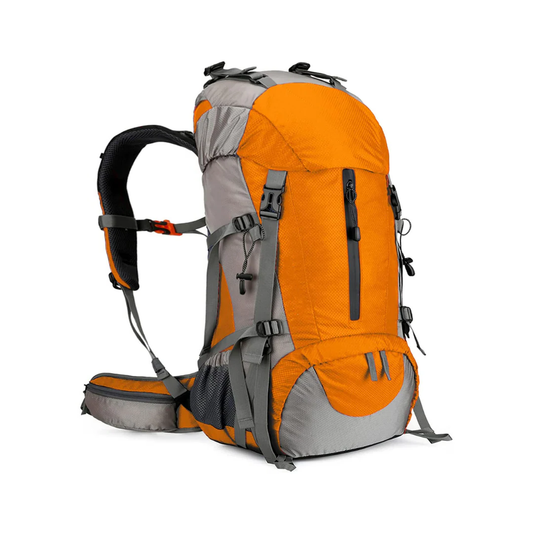 Sac À Dos de Randonnée 50L Orange  Multi Compartiments
